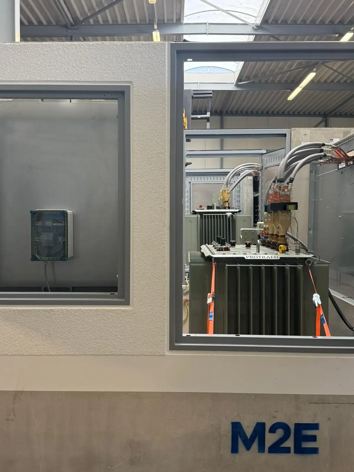 Protrafo transformer installed in an M2E compact substation