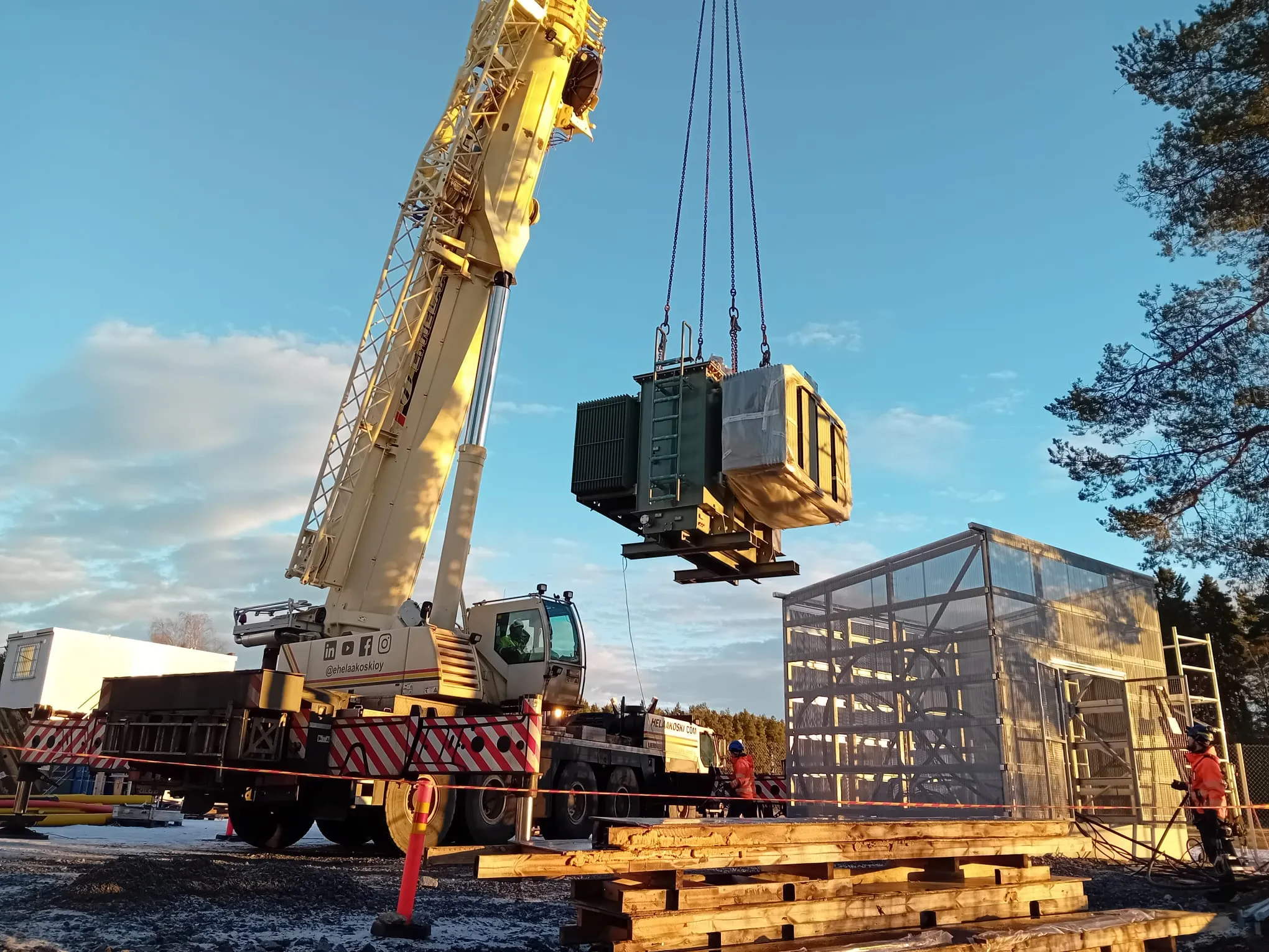 10 MVA vermogenstransformator – Installatie in Finland